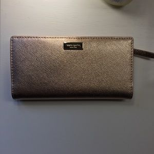 Kate Spade stacy laurel way wallet rose gold